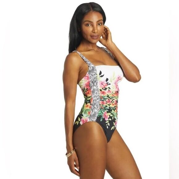 Johnny Was Fay Floral One Piece Swimsuit - Picture 6 of 6